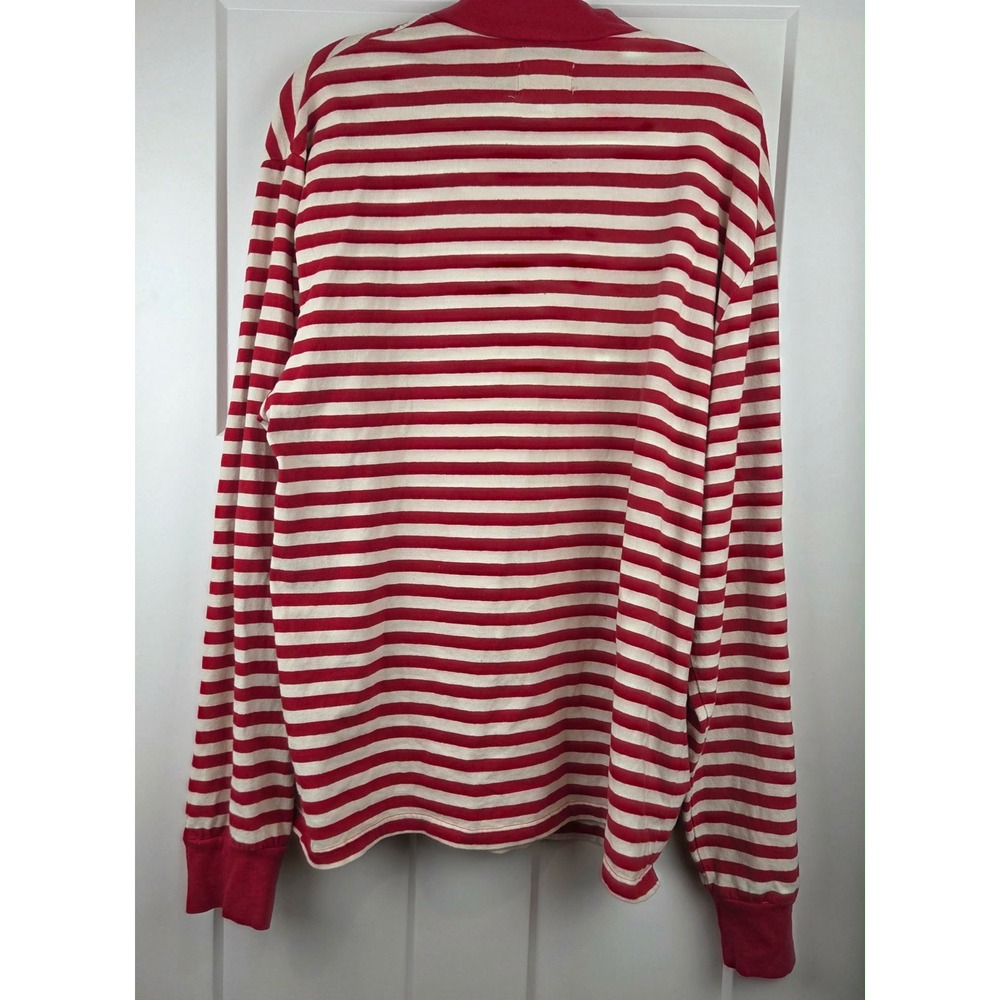 FOG Fear of God Collection Two 2016-2017 Red Striped Long Sleeve Shirt Mens M - Picture 3 of 10